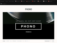 Tablet Screenshot of phono.ca